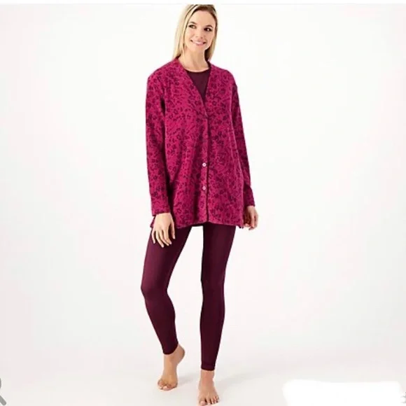 NWOT Carole Hochman Microfleece piece Lounge Set